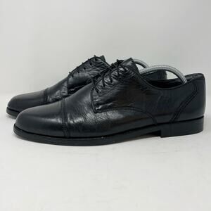 Angelo Cellini Regency Collection Black Leather Dress Shoes Mens 11.5